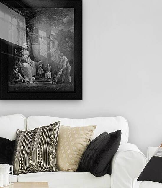 Dancing Dogs Engraving by Thomas Gaugain Classical Fine Art Reproduction by xzendor7