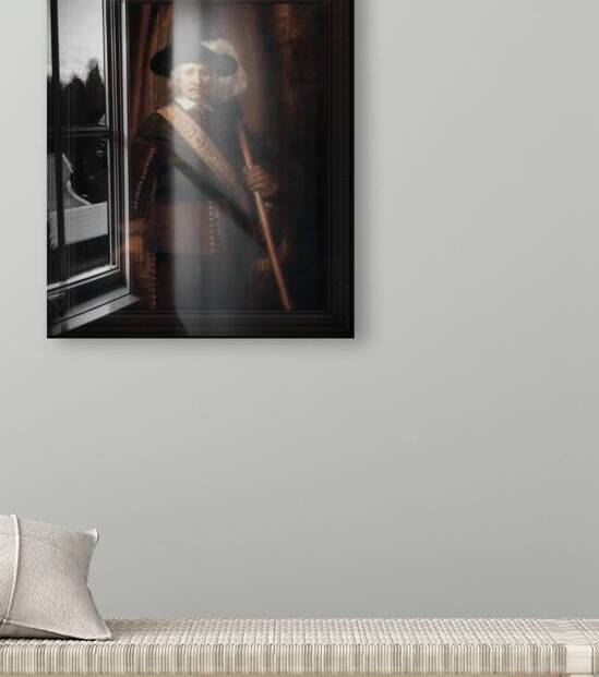 The Standard Bearer by Rembrandt van Rijn Classical Fine Art Old Masters Reproduction by xzendor7