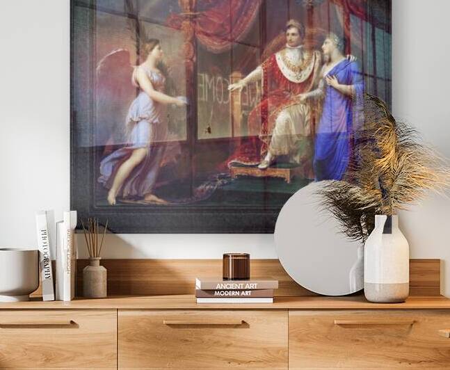 Allegory on the Peace of Pressburg by Andrea Appiani Classical Fine Art Old Masters Reproduction by xzendor7