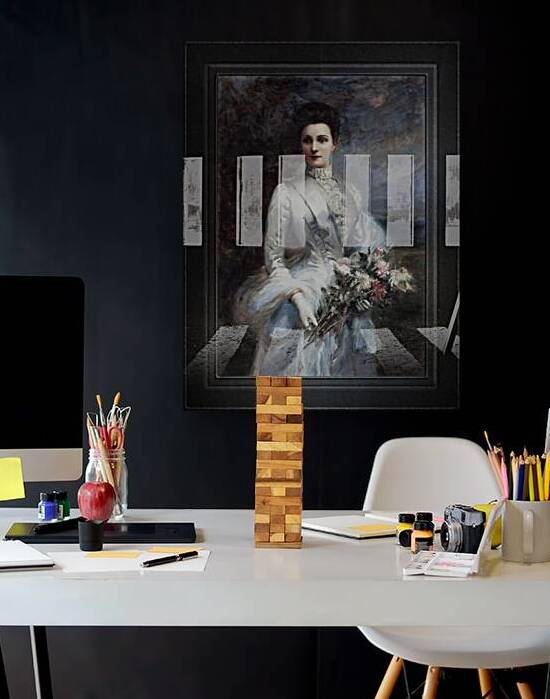Portrait de Louise Elizabeth Laure de Bonneval by Frederique Vallet-Bisson Fine Art Old Masters Reproduction by xzendor7