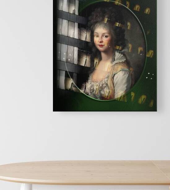 Portrait Of A Young Lady by Johann Friedrich August Tischbein Classical Fine Art Old Masters Reproduction by xzendor7