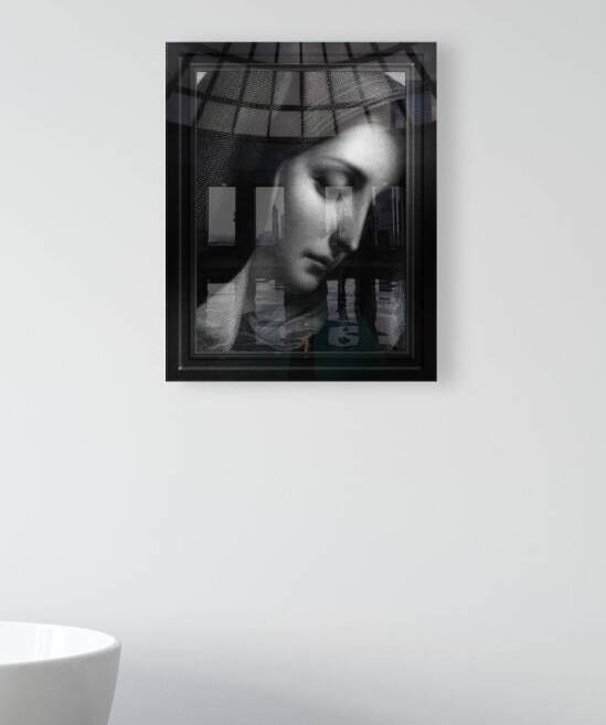 Mater Dolorosa Engraving After A Painting by Carlo DolciOld Masters Classical Fine Art Portrait Reproduction by xzendor7