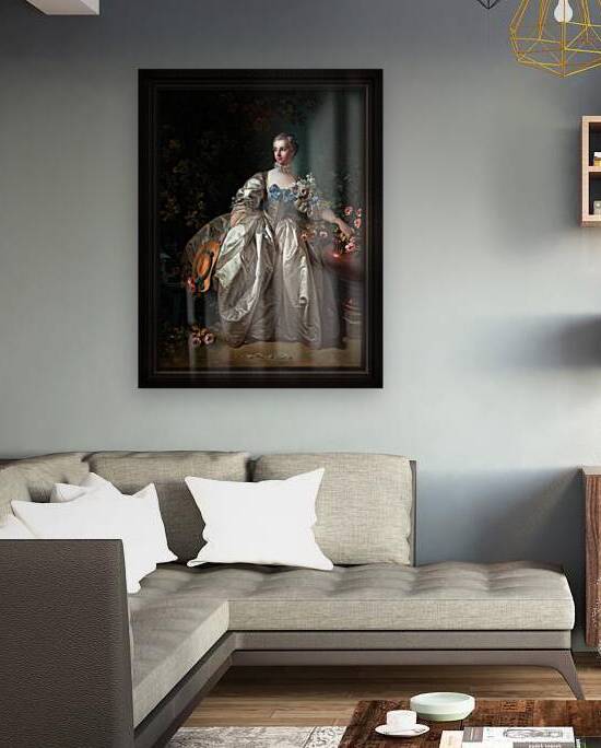 Madame Bergeret by Francois Boucher Old Masters Classical Art Reproduction by xzendor7