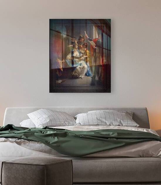 A Quartet In Concert by Jean Raoux Old Masters Classical Fine Art Reproduction by xzendor7