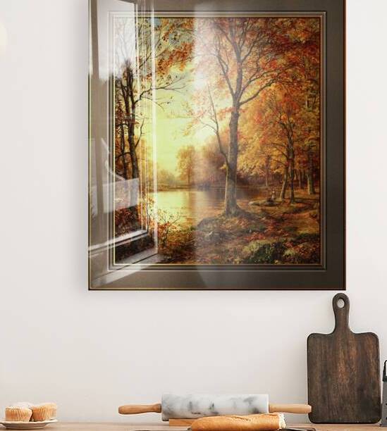 Indian Summer by William Trost Richards Fine Art Old Masters Reproduction by xzendor7