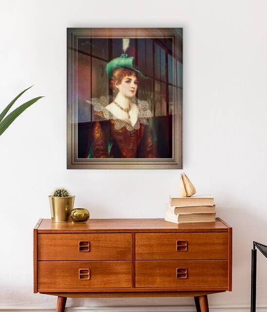 Edeldame by Moritz Stifter Classical Fine Art Old Masters Reproduction by xzendor7
