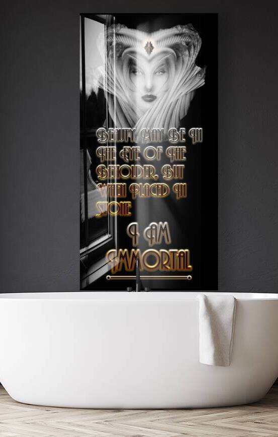 Beauty Immortal Fractal Typography Design by xzendor7