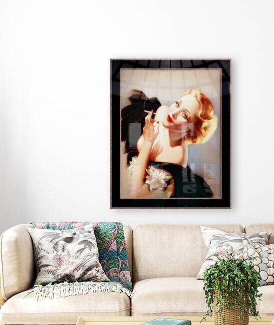 Marlene Dietrich Poses For Alberto Vargas Pin-Up Girl Vintage Artwork by xzendor7