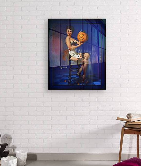Halloween Pin-up by Gil Elvgren Pin-Up Girl Vintage Art by xzendor7