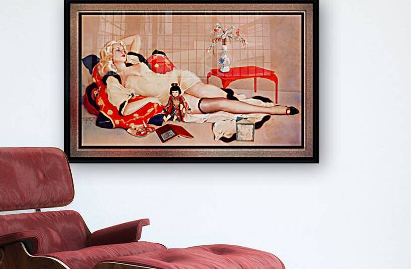 Fleurs du Mal by Alberto Vargas Vintage Pin-Up Girl Art by xzendor7