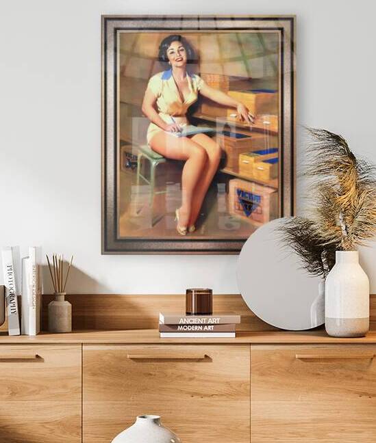 Victor Gaskets Pin-up Girl by Bill Medcalf Pin-Up Girl Vintage Artwork by xzendor7