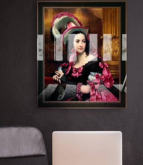 The Venetian At The Mask Ball by Joseph-Desire Court Classical Fine Art Xzendor7 Old Masters Reproductions by xzendor7
