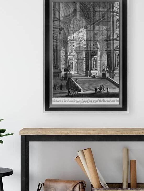 Large Sculpture Gallery Built On Arches by Giovanni Battista Piranesi Classical Fine Art Xzendor7 Old Masters Reproductions by xzendor7