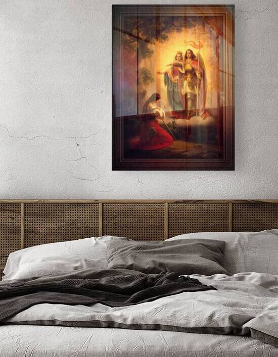 Appearance of Sts Catherine and Michael to Joan of Arc by Hermann Stilke Fine Art Xzendor7 Old Masters Reproductions by xzendor7