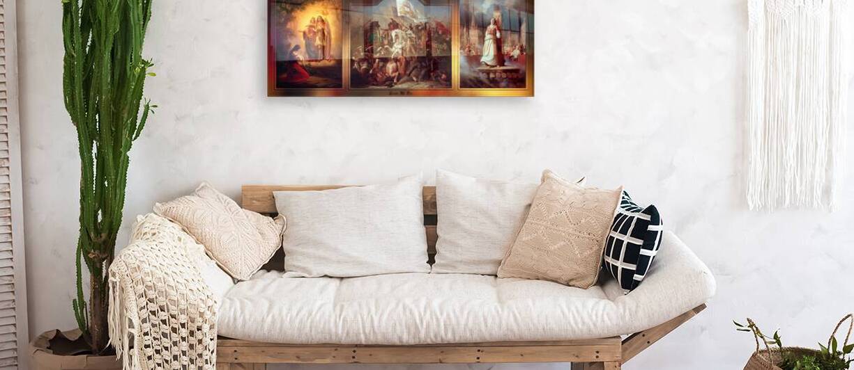 Joan of Arc Triptych by Hermann Stilke Classical Fine Art Xzendor7 Old Masters Art Reproductions by xzendor7