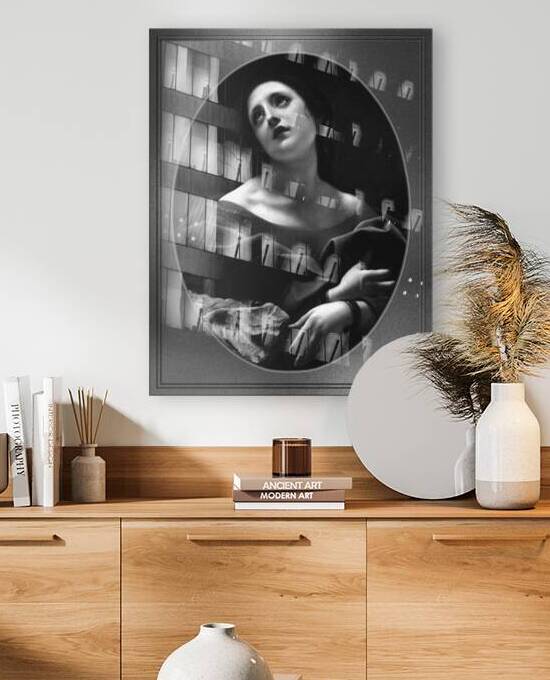 Allegory of Patience by Carlo Dolci Black and White Xzendor7 Old Masters Art Reproductions by xzendor7