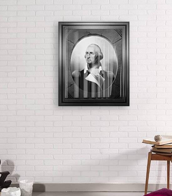 George Washington by Rembrandt Peale Black and White Xzendor7 Old Masters Art Reproductions by xzendor7