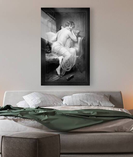 The Temptress by Francois Martin-Kavel Black and White Xzendor7 Old Masters Art Reproductions by xzendor7