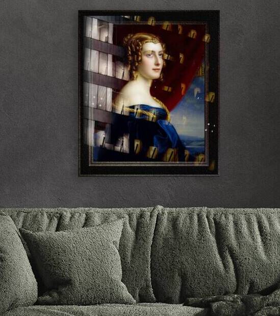 Portrait of Lady Jane Ellenborough by Joseph Karl Stieler Classical Fine Art Xzendor7 Old Masters Reproductions by xzendor7
