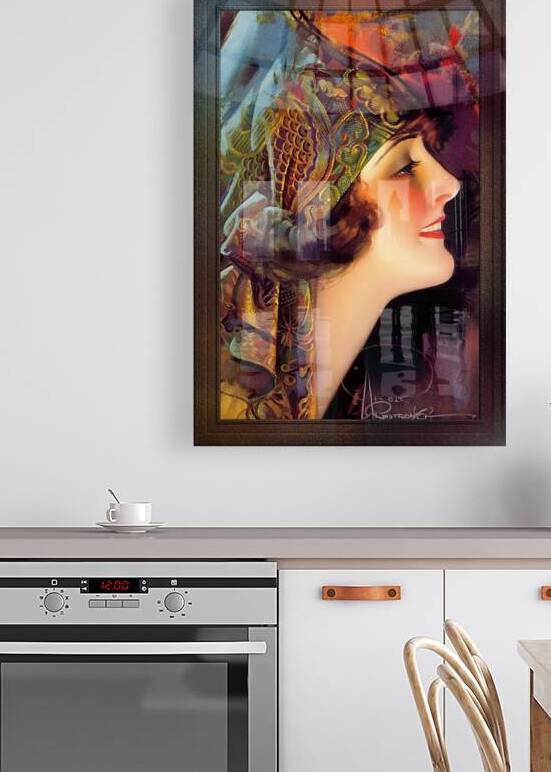 Portrait Of Martha Mansfield by Rolf Armstrong Vintage Xzendor7 Old Masters Art Nouveau Reproductions by xzendor7