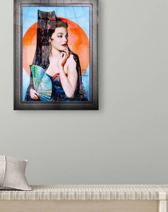Gene Tierney as Lola Montez by Henry Clive Vintage Xzendor7 Old Masters Art Deco Reproductions by xzendor7