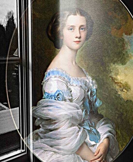 Melanie Renouard de Bussiere by Franz-Xaver Winterhalter Fine Art Xzendor7 Old Masters Reproductions by xzendor7