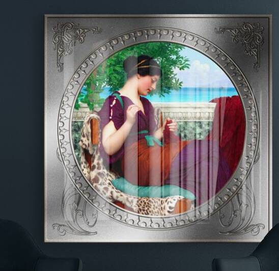 Far Away Thoughts c1911 by John William Godward Classical Fine Art Xzendor7 Old Masters Reproductions by xzendor7