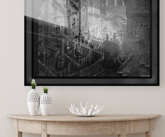 Over London by Rail by Gustave Dore Classical Fine Art Xzendor7 Old Masters Reproductions by xzendor7