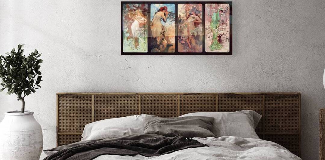 Seasons by Alphonse Mucha Art Nouveau Xzendor7 Old Masters Art Reproductions by xzendor7