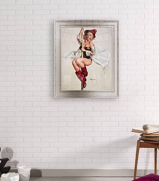 Fire Belle Is Always Ready by Gil Elvgren Vintage Pinup Illustration Xzendor7 Old Masters Reproductions by xzendor7