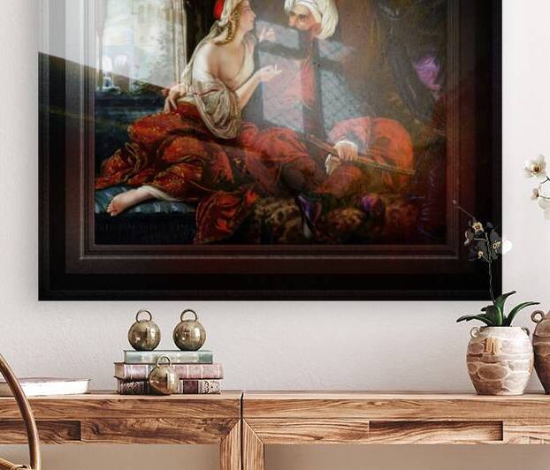 Ali Pasha and Kira Vassiliki by Paul Emil Jacobs Classical Fine Art Xzendor7 Old Masters Reproductions by xzendor7