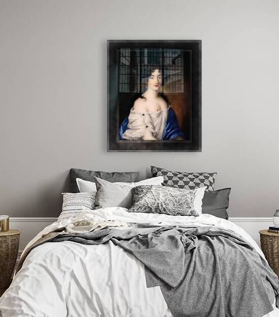 Portrait of Hortense Mancini by Jacob Ferdinand Voet Classical Fine Art Xzendor7 Old Masters Reproductions by xzendor7