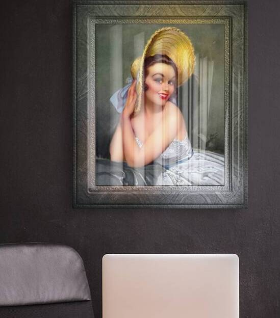 The Yellow Bonnet by Roy Best Vintage Xzendor7 Old Masters Reproductions by xzendor7