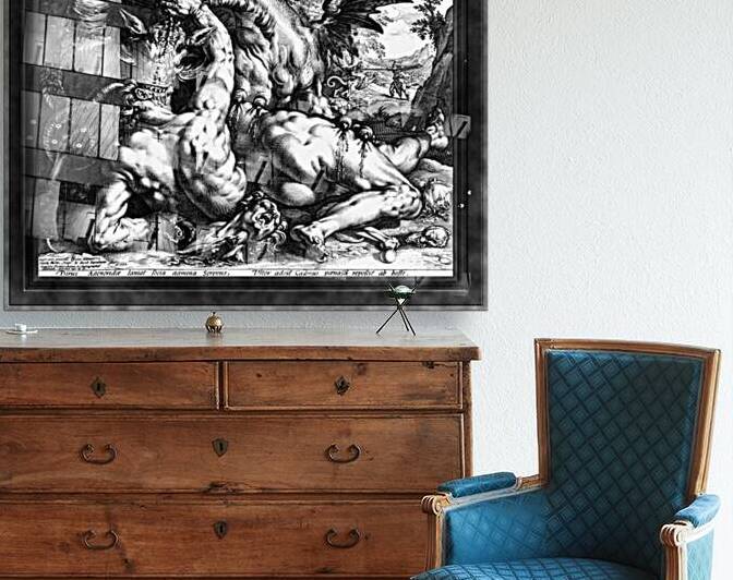 Metgezellen Van Cadmus Door Een Draak Verslonden by Hendrick Goltzius Classical Fine Art Xzendor7 Old Masters Reproductions by xzendor7