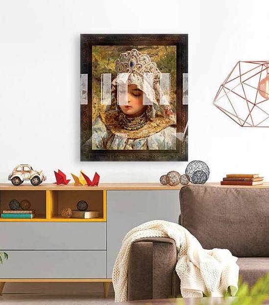 Girl with Kokoshnik by Konstantin Makovsky Fine Art Xzendor7 Old Masters Reproductions by xzendor7