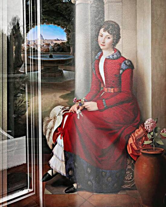 Marchesa Marianna Florenzi by Heinrich Maria von Hess Classical Fine Art Xzendor7 Old Masters Reproductions by xzendor7