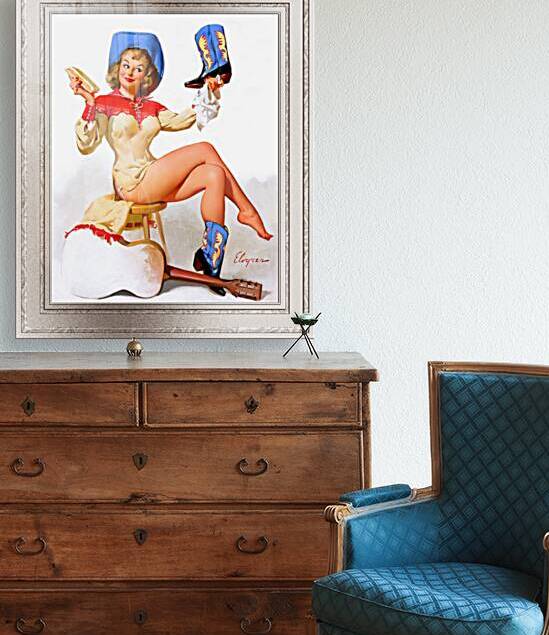 A Polished Performance by Gil Elvgren Classic Xzendor7 Old Masters Reproductions by xzendor7
