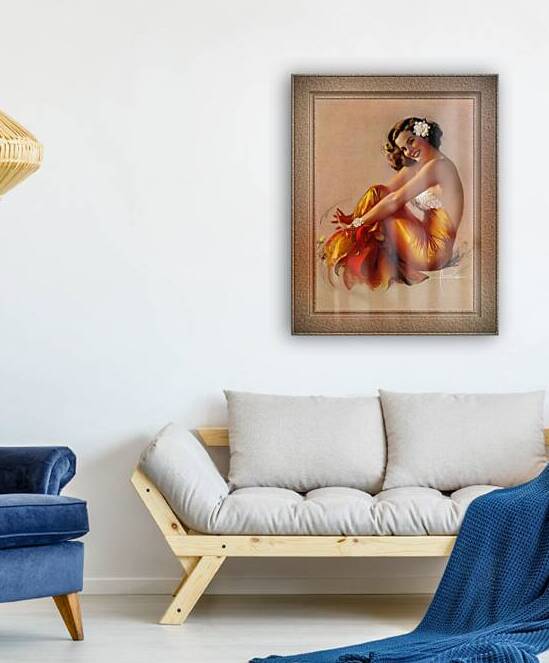Come On Over by Rolf Armstrong Vintage Xzendor7 Old Masters Reproductions by xzendor7