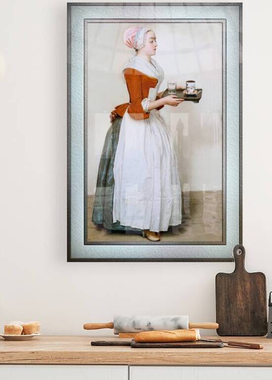 The Chocolate Girl by Jean-Etienne Liotard Fine Art Xzendor7 Old Masters Reproductions by xzendor7