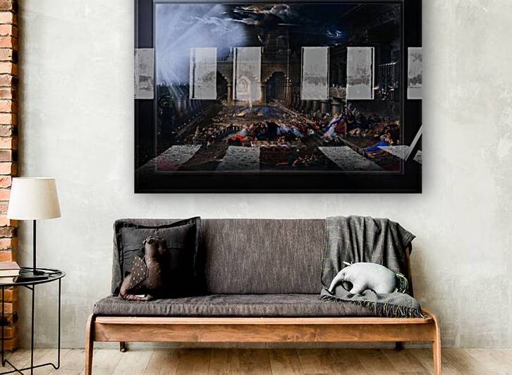 Belshazzars Feast by British Painter John Martin Remastered Classical Fine Art Xzendor7 Old Masters Reproductions by xzendor7