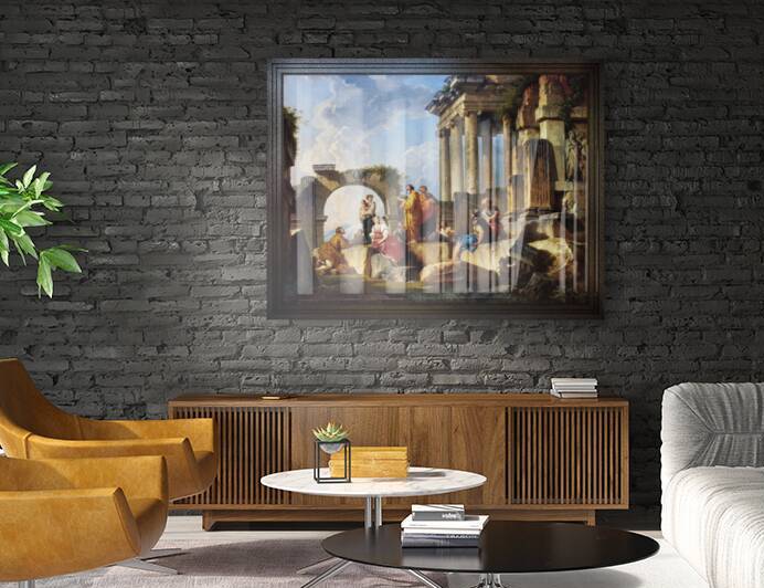 Apostle Paul Preaching on the Ruins by Giovanni Paolo Pannini Remastered Xzendor7 Old Masters Reproductions by xzendor7