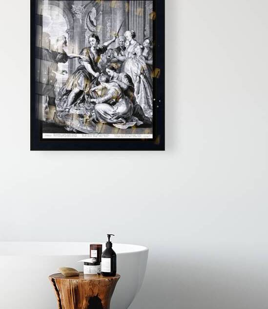 Achilles at the Court of Lycomedes by Cornelis Visscher Remastered Classical Fine Art Xzendor7 Old Masters Reproductions by xzendor7