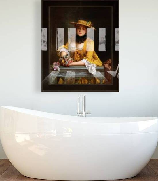 Will It Be Fine by Gustave Jacquet Remastered Xzendor7 Fine Art Old Masters Reproductions by xzendor7
