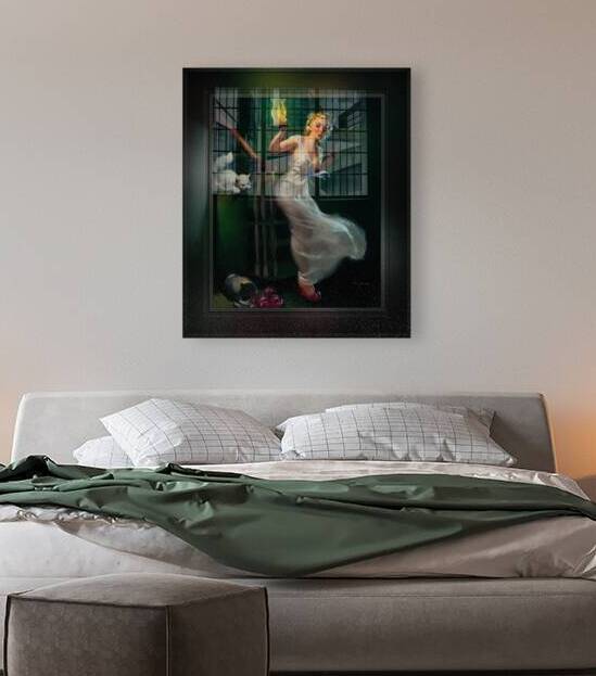 Looking For Trouble by Gil Elvgren Remastered Xzendor7 Vintage Retro Art Reproductions by xzendor7