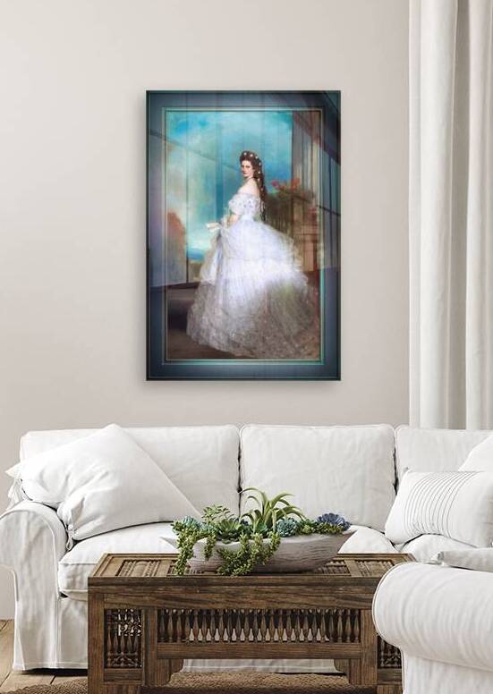 Portrait Of Empress Elisabeth of Austria by Franz Xaver Winterhalter Remastered Xzendor7 Classical Fine Art Old Masters Reproductions by xzendor7