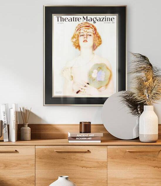 Hilda Fergason On Theatre Magazine September 1925 by Alberto Vargas Remastered Vintage Retro Xzendor7 Art Reproductions by xzendor7