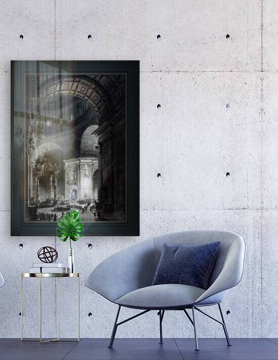 Illumination of the Cross in St. Peters on Good Friday by Francesco Piranesi Remastered Xzendor7 Classical Fine Art Old Masters Reproductions by xzendor7