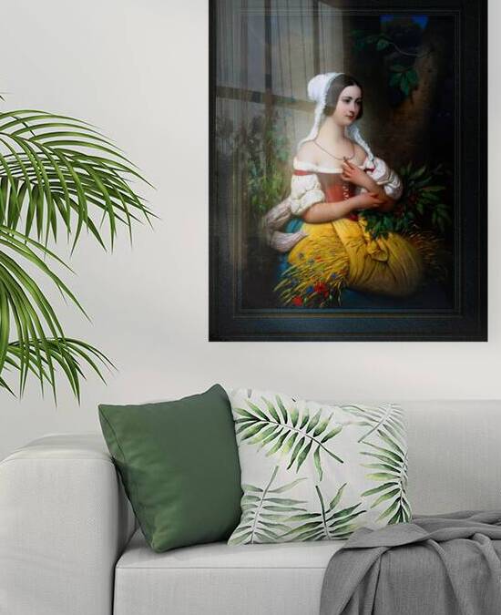 The Gleaner by Joseph Desire Court Remastered Xzendor7 Classical Fine Art Old Masters Reproductions by xzendor7