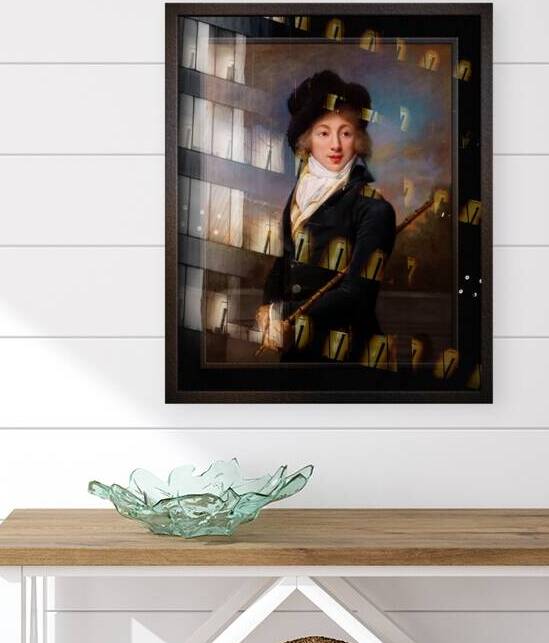 Portrait of Auguste Vestris by Adele Romany Remastered Xzendor7 Classical Fine Art Old Masters Reproductions by xzendor7