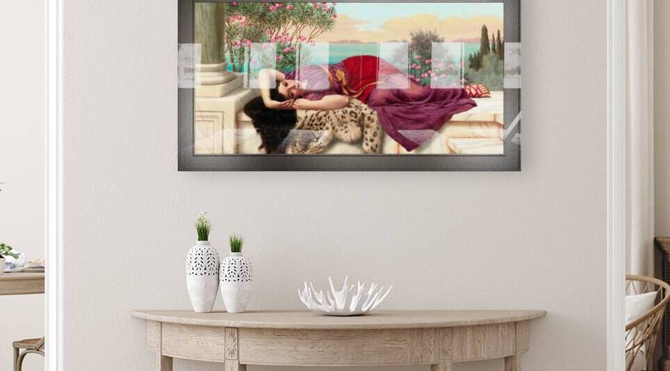 Dolce Far Niente by John William Godward Remastered Xzendor7 Classical Fine Art Old Masters Reproductions by xzendor7